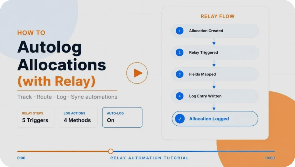 How to Autolog Allocations with Relay?